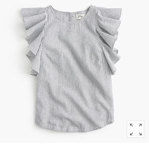 Cute J. Crew top in Blue and White Stripe